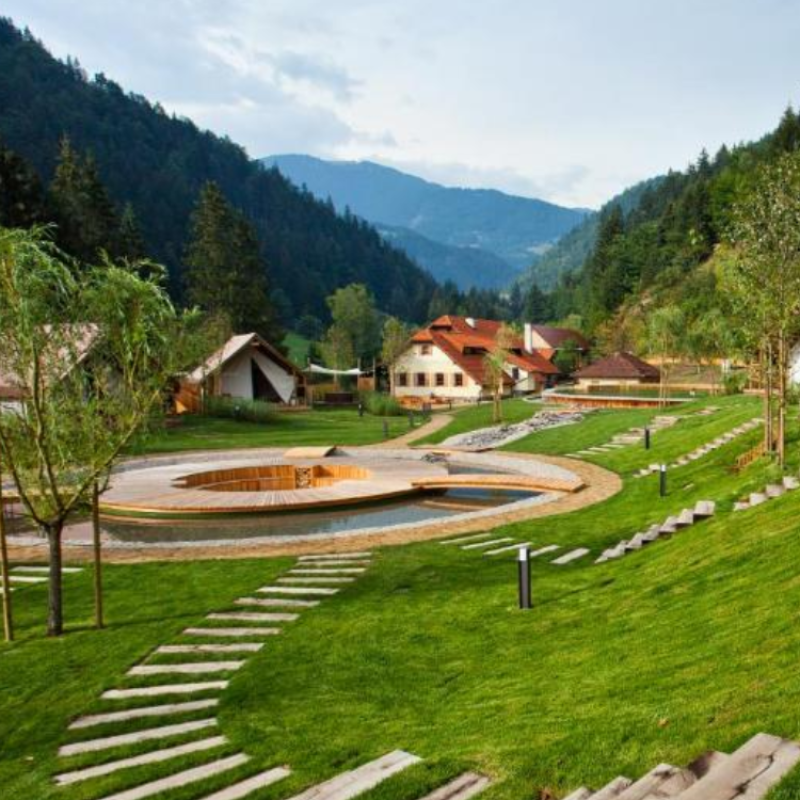 Herbal Glamping Resort Ljubno with luxury tents, hot tub and nature views