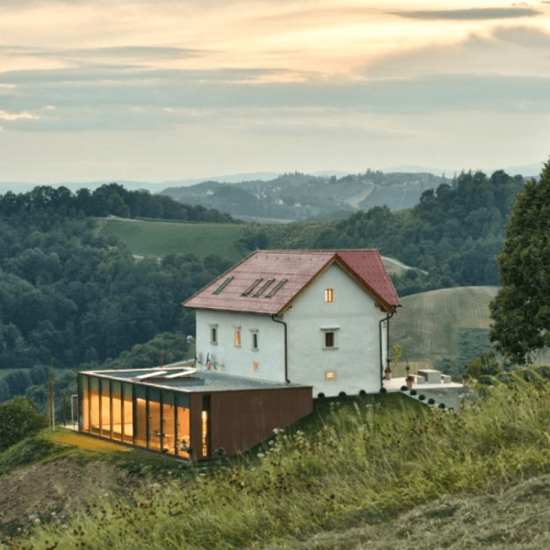 Hisa 1624 Adults Only in Zgornja Kungota with mountain views, indoor pool and sauna