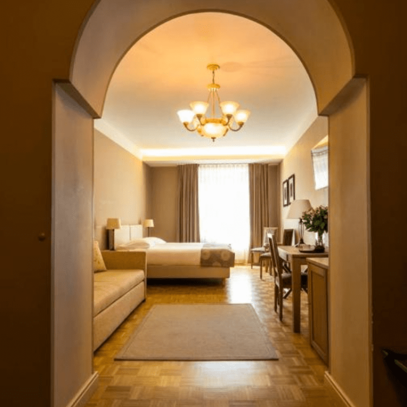 Stylish city hotel in Ljubljana Slovenia near restaurants and old town